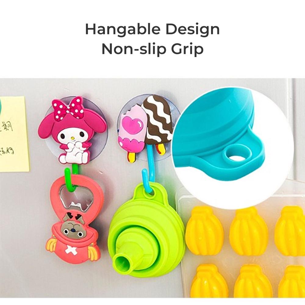 10pcs Mini Silicone Folding Funnel Portable Home Kitchen Liquid Dispenser Telescopic Long Neck Funnels Kitchen Gadget Accessories Hot