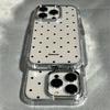 Schwarzes Polka-Dot-Muster Handyhülle Für IPhone 17 Air 16 Pro Max 15 14 Plus 13 12 11 X XS XR 7 8 16E SE2 Stoßfeste Rückseite