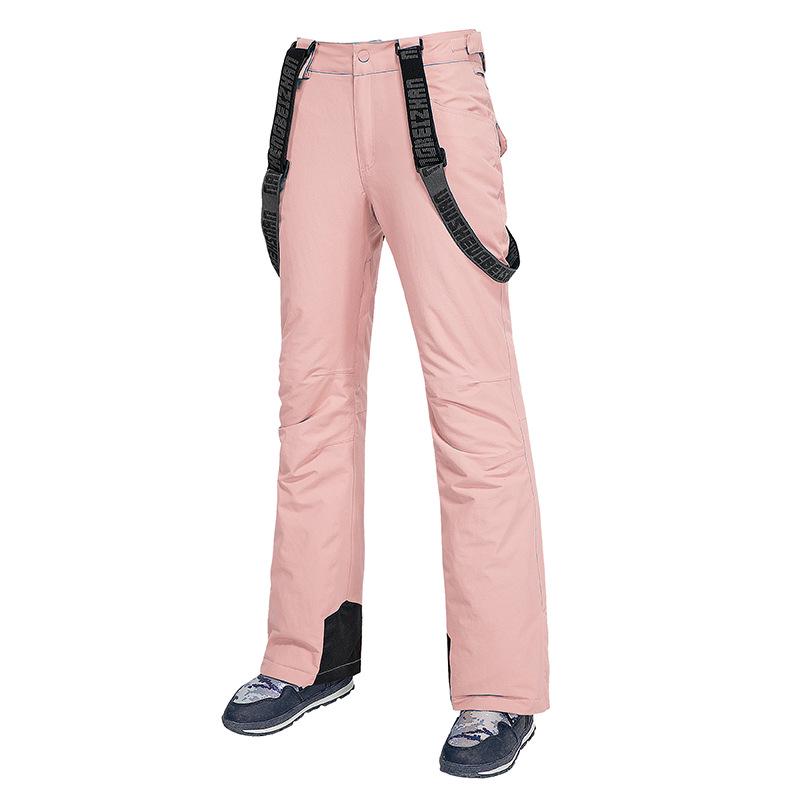 Unisex Waterproof Windproof Breathable Ski Pants - Heat-Sealed, Warm, Double Board