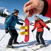 Pingente Chaveiro 3D Botas de Esqui Snowboard Charme Porta-Chaves Entusiastas de Atividades ao Ar Livre Pingente de Esqui Acessório de Charme para Chaveiro de Carro Bolsa