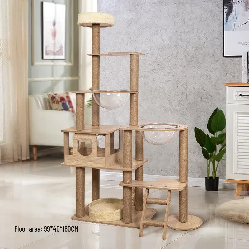 JINGRUIXIANG Modular Cat Tree with Space Capsule