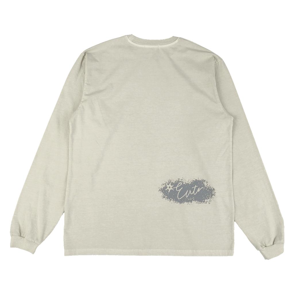 Ialtial Pigment Dyed Star Logo Ls T-Shirt Cream