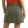 Women Casual Low Waist Slim Fit Mini Skirt with Utility Pockets Belt Loops and Front Button Closure Suitable for Daily Wear