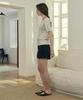 JUCYJUDY Linen Blend Boat Neck Knit Pullover J1Kt321A