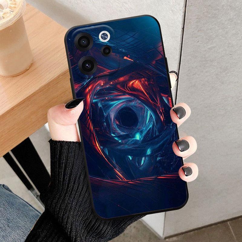 Voor OPPO Reno15 F FS 5G Hoesje CPH2801 Modieus Leeuw Bloemen Zacht TPU Siliconen Cover Voor OPPO Reno 15F 15FS Reno 15F 15FS Telefoonhoesje