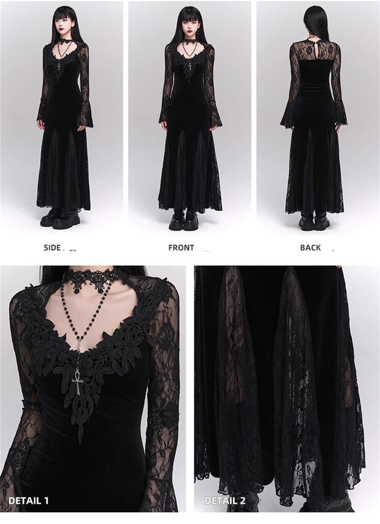 Qichenk Gothic Lolita Plus for Christmas JY23704-red-M Dress, Mass-Produced Costume, Size, Cosplay, Cross-Dressing, Maid, Halloween,