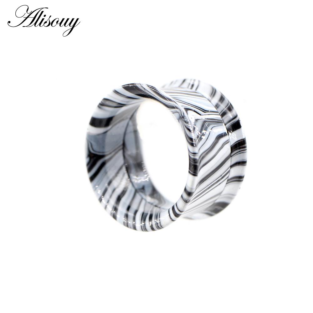 2pcs Baking Alisouy Stainless Paint Steel Screw Ear Flesh Tunnel Plugs Expander Stretcher Double Flared Gauge Piercing Jewelry
