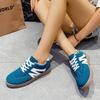Retro Red Women's Spring New Flat-bottomed Student Board Shoes Casual Sports Shoes