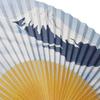 Kimono Folding Mount Fuji Paper White Bamboo Shojuan [Stylish Iroha] Fan, Design, High-Quality Fan, Carving, Men's, 22cm,