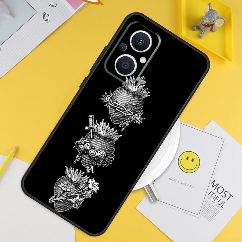 

Hearts of the Holy Family For OPPO Reno 13F 11F 12F 14F 10 11 12 13 14 Pro 8T 7 8 Lite OPPO Find X8 X6 X5 X9 Pro Case OPPO Find X9