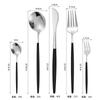 5Pcs Cutlery Set Stainless Steel Tableware Knife Fork Spoon Dinnerware Set Kitchen Flatware Silverware