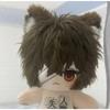 Cute Anime Bungo Stray Dogs Dazai Osamu Cat 20cm Plush Cotton Doll Dress Up Clothes Outfits Kawaii Animal Ear Body Cosplay Gift