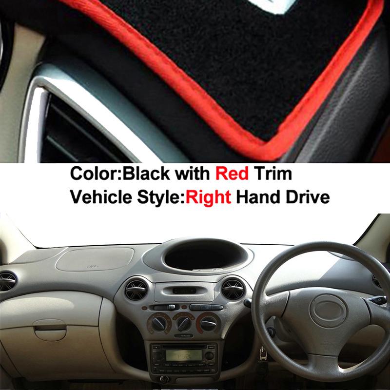 Car Auto Inner Dashboard Cover For Toyota Vitz Yaris Platz 1999 - 2005 LHD RHD Dashmat Carpet Cape Sun Shade Pad Rug Anti-UV
