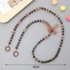 Colorful Acrylic Diagonal Doll Strap Cross Chain Handmade Beaded Bag Decoration Mobile Phone Case Pendant Jewelry