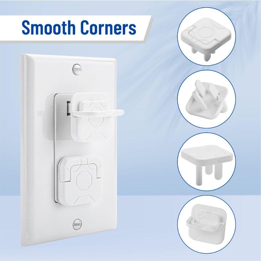10Pcs US Standard Outlet Plug Cover Baby Safety Plug  Home Nursery Bedroom Living Room Baby Safety
