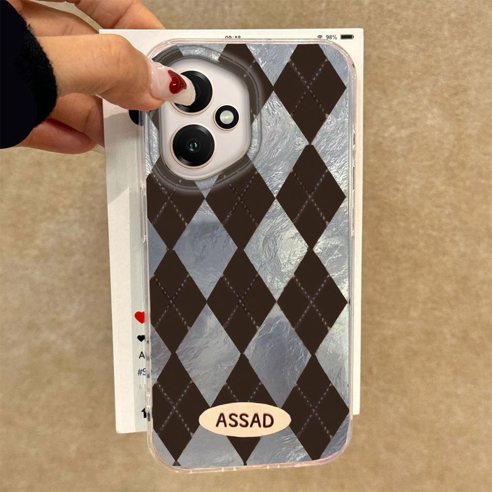 Handyhülle mit Diamantgittermuster für Honor 400 200 90 Smart Pro Magic7 6 5 70 Lite X9a X9c X9b X8b X8a X8c X7c X7b X6c X6 Hülle