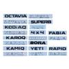 4X4 FABIA KAMIQ KAROQ KODIAQ OCTAVIA RAPID SUPERB YETI autocolante auto cu logo literă pentru seria Skoda accesorii portbagaj refit