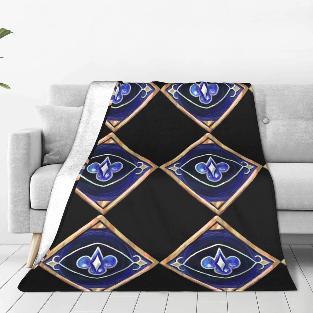 Symbol of Deceit Blanket Cookie Run Kingdom Fuzzy Funny Warm Throw Blankets for Bedspread Autumn/Winter