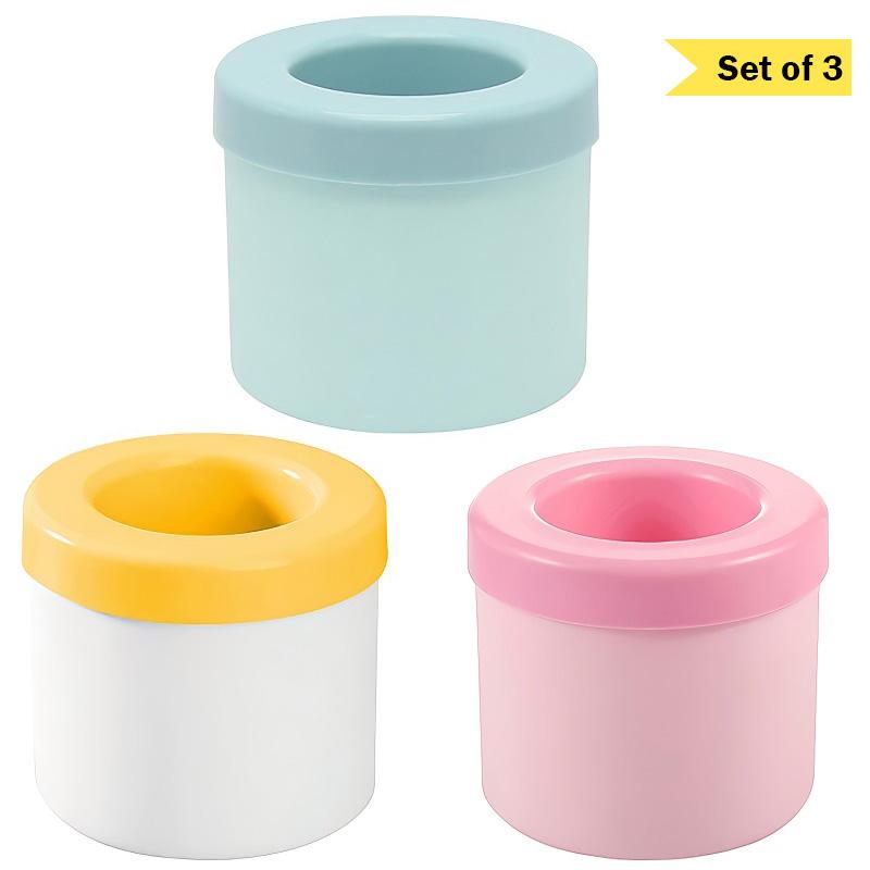 Silicone Ice Cube Mold Round Ice Bucket Summer Homemade DIY Refrigerator Freeze Ice Maker Creative Ice Cube Mold Barware Tools