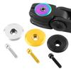 MUQZI Titanium Top Cap MTB Headset Top Cap MTB Road  Folding Bike Headset Stem Cover with Titanium Bolt M6 X 35mm