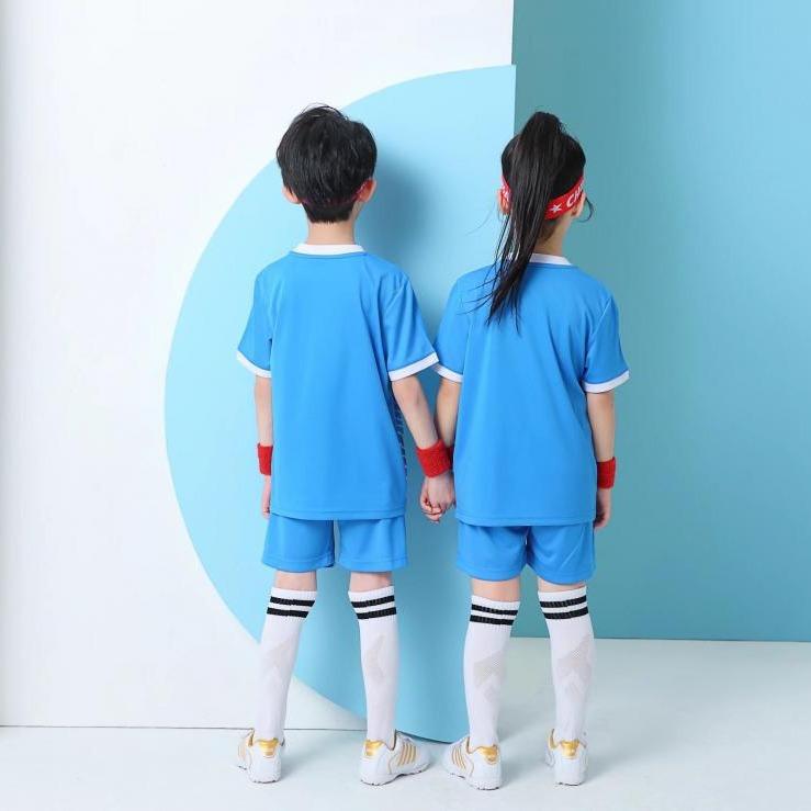 Soccer Uniform Set Male And Female College Students Short Sleeve Sports Adult Children Quick Dry Training Uniform Competition Team Uniform Fb04