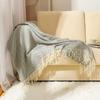 Multi-Purpose Woven Blanket: Sofa Throw, Bed Runner, Air Conditioning Shawl, Summer Cool Nap Blanket