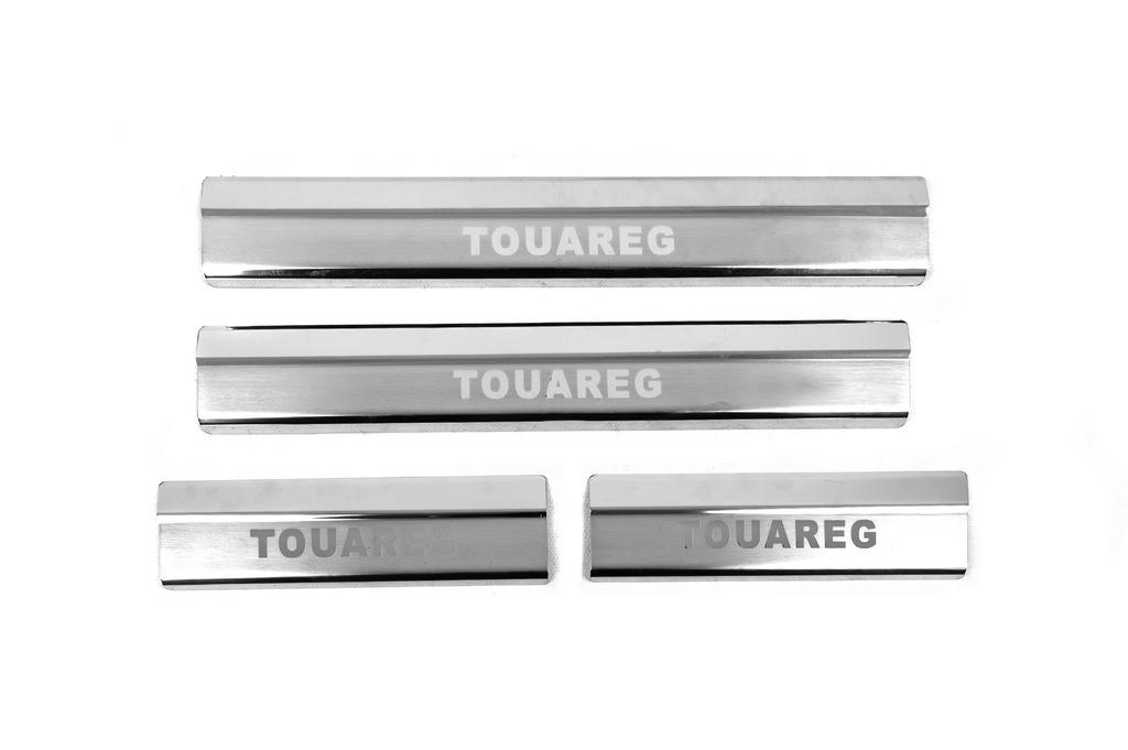 

Накладка на пороги Carmos V2 (4 шт, нерж) для Volkswagen Touareg 2010-2018 гг