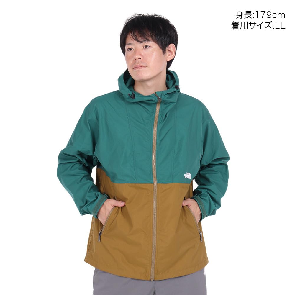 The North Face Veste Légère Compacte TNF Taille L Homme Déperlante, Vert/Vert Mousse,