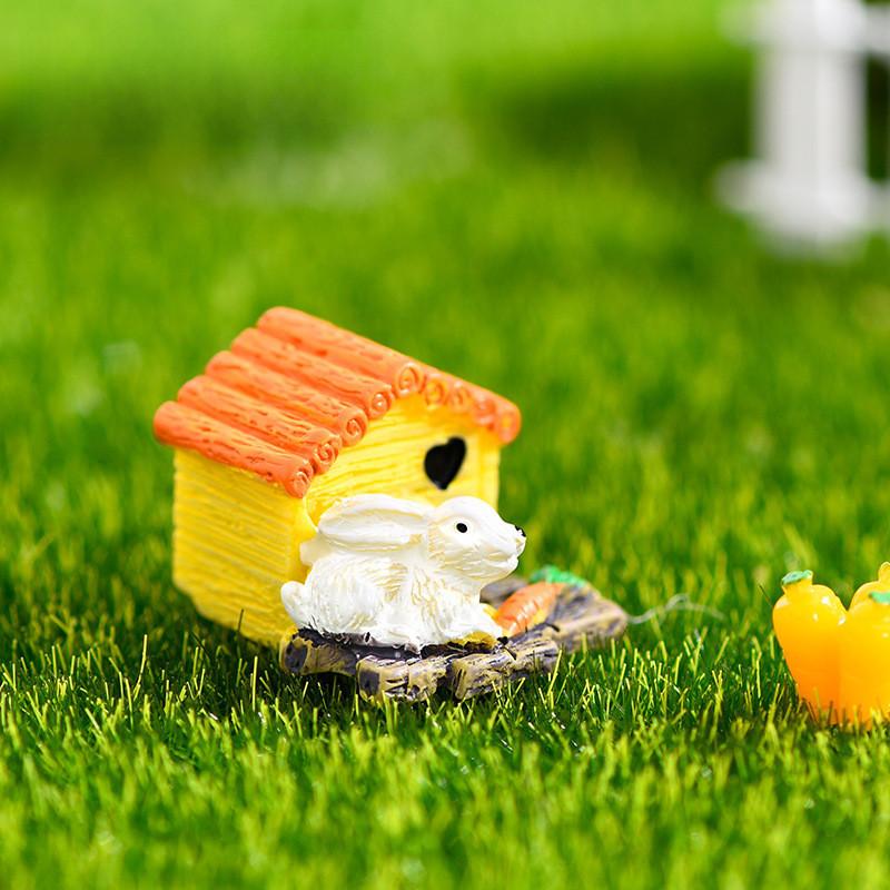 Adorable Resin Animal House Figurines Perfect For Diy Miniature Moss Landscapes