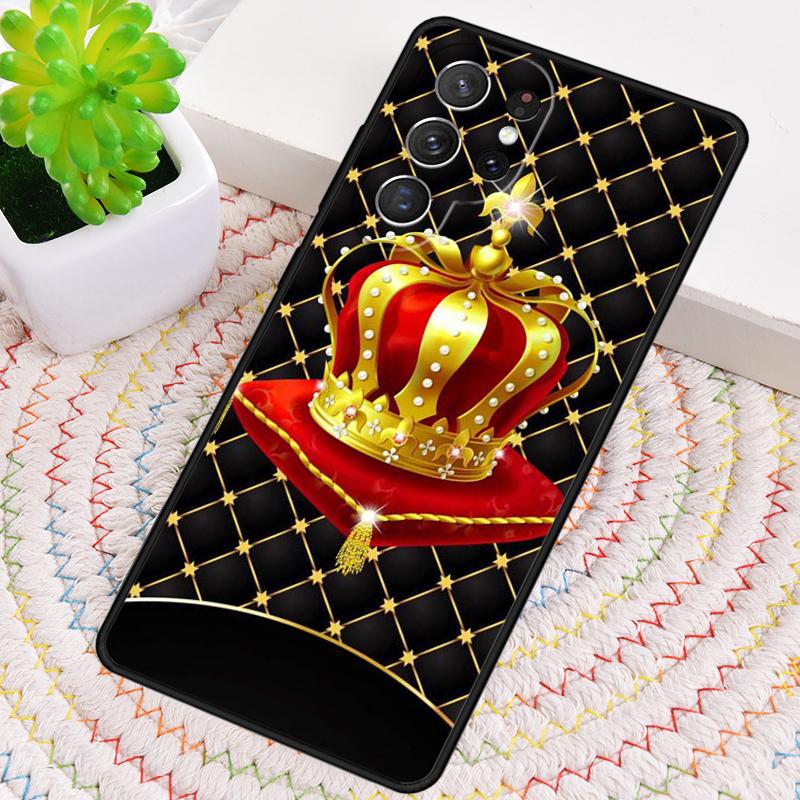 

Deluxe Crown Phone Case for Samsung Galaxy note 10 pro S26 Ultra S23 S24 FE S25 S21 S22 PLUS shockproof Cove Galaxy S24 Ultra