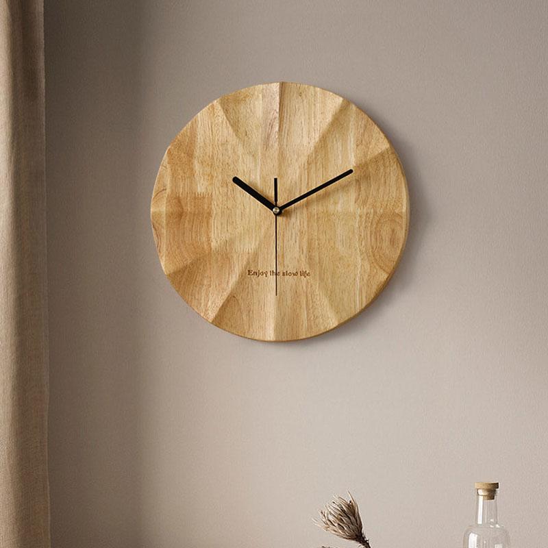 Creative Vintage Wall Clocks Living Room Design Silent Wooden Wall Clocks Round Minimalist Relogio De Parede Room Decorations