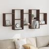 VidaXL Wall Shelf Brown Oak 159x18x65 Cm Engineered Wood 853215
