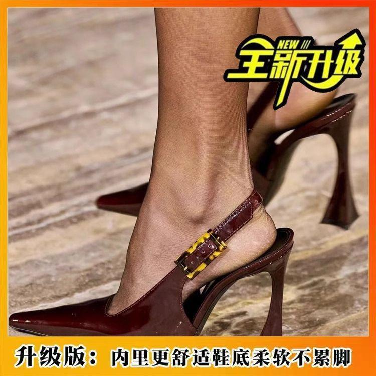 stiletto high heels women's Korean version pointed tip niche temperament single shoes outer wear dating versatile fashion shoes women