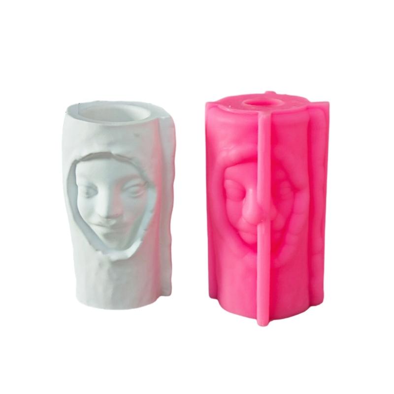 Creative Human Body Planter Sturdy Silicone Mould Reusable Artistic Cement Cast Craft Supplies for Home and Garden