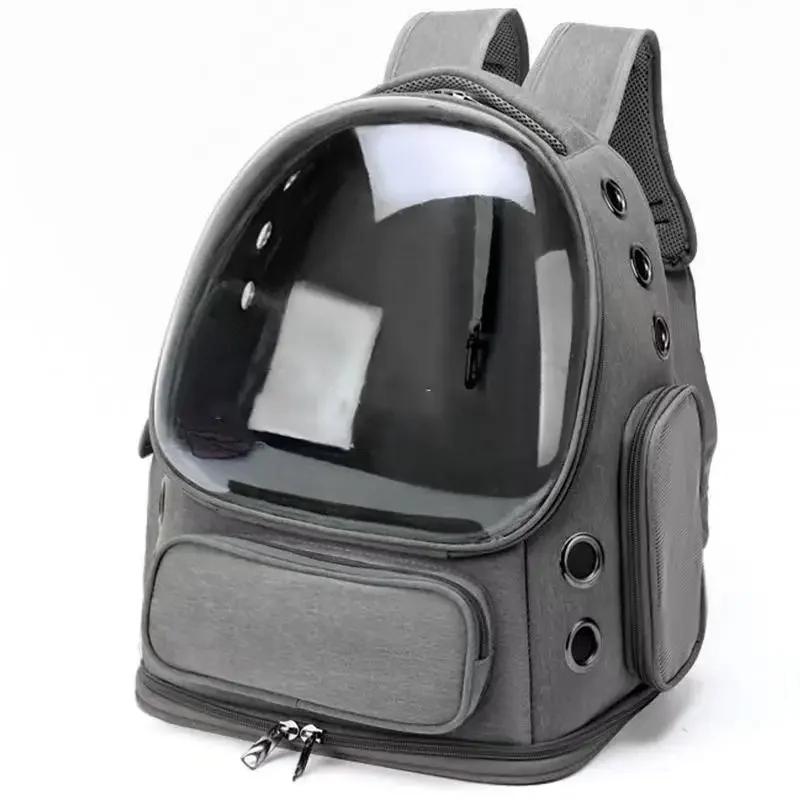 Portable Clear Pet Backpack Kennel For Cats & Small Pets Outdoor Breathable Backpack Adequate Ventilation Design Travel Kennel