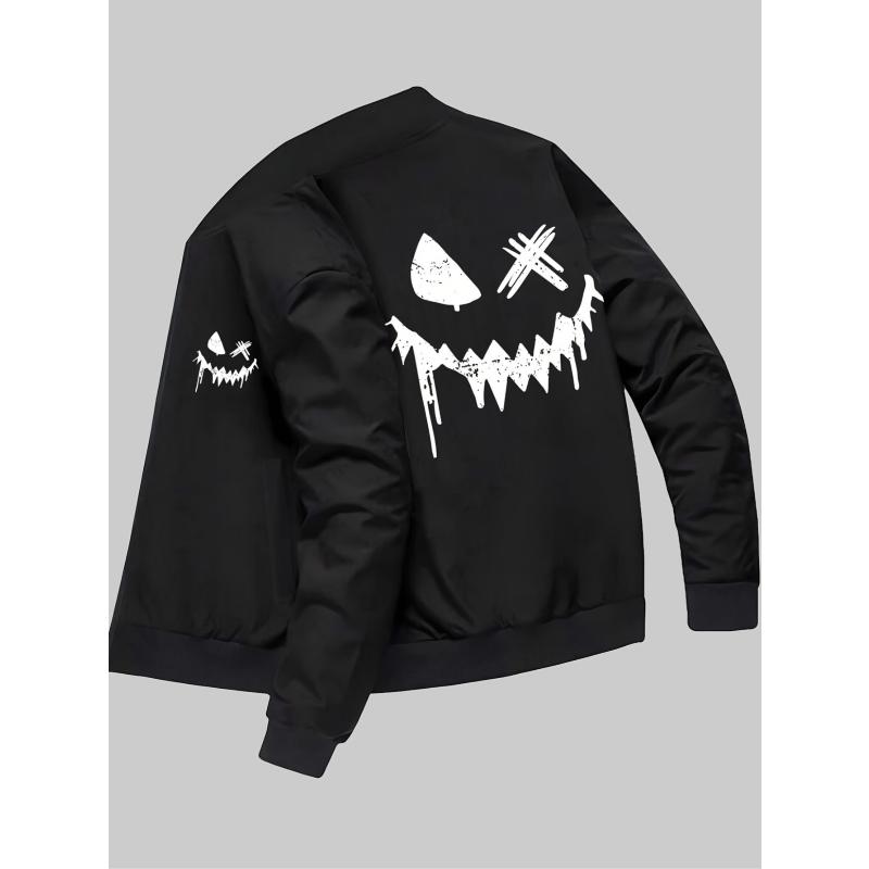 

Men s Fleece Baseball Jacket, Warm & Windproof, Perfect for Autumn XXL чорний