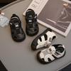 Toddler Baby Boy Closed Toe Anti Kick Non Slip Soft Sole Walking Sandals