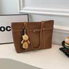 New trendy women's shoulder bag large capacity casual women's tote bag commuter handbag foreign style women's bag