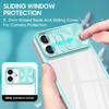 Luxury Crystal Clear Slide Camera Protection Case for IPhone 16 Pro Max 15 14 13 Plus Mini Acrylic Hard Transparent Back Cover