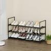 Shoe Rack, 3-Tier Shoe Organizer, Sturdy Shoe Storage Shelf, Perfect for Front Door Entrance, Closet & Entryway, Easy to Assemble, DIY Layering