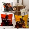 B-Battlefield 6 Cool Herní Polštář Anime Polštář Potah na Polštář pro Pohovku/Postel Polštářek Potah 45x45 cm Móda
