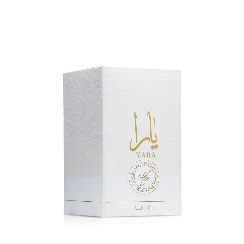 Lattafa Yara Moi - Floral, Afrutado, Gourmand - Eau de Parfum Fragancia de Larga Duración para Mujeres, 3.40 Onzas / 100 ml