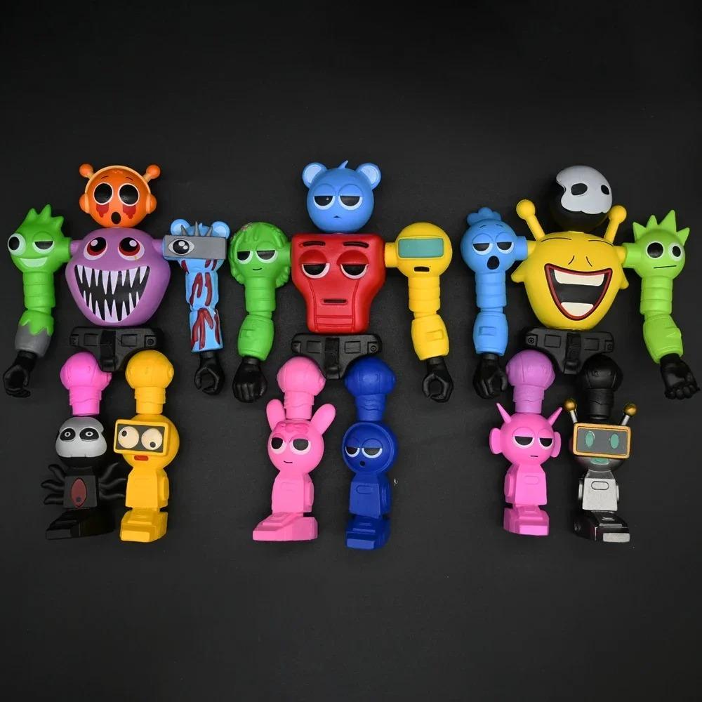 NEW 17cm Game Sprunki Assemble Robot Action Figures Model Desktop Ornaments Decoration Dolls Kids Toys Christmas Party Gifts