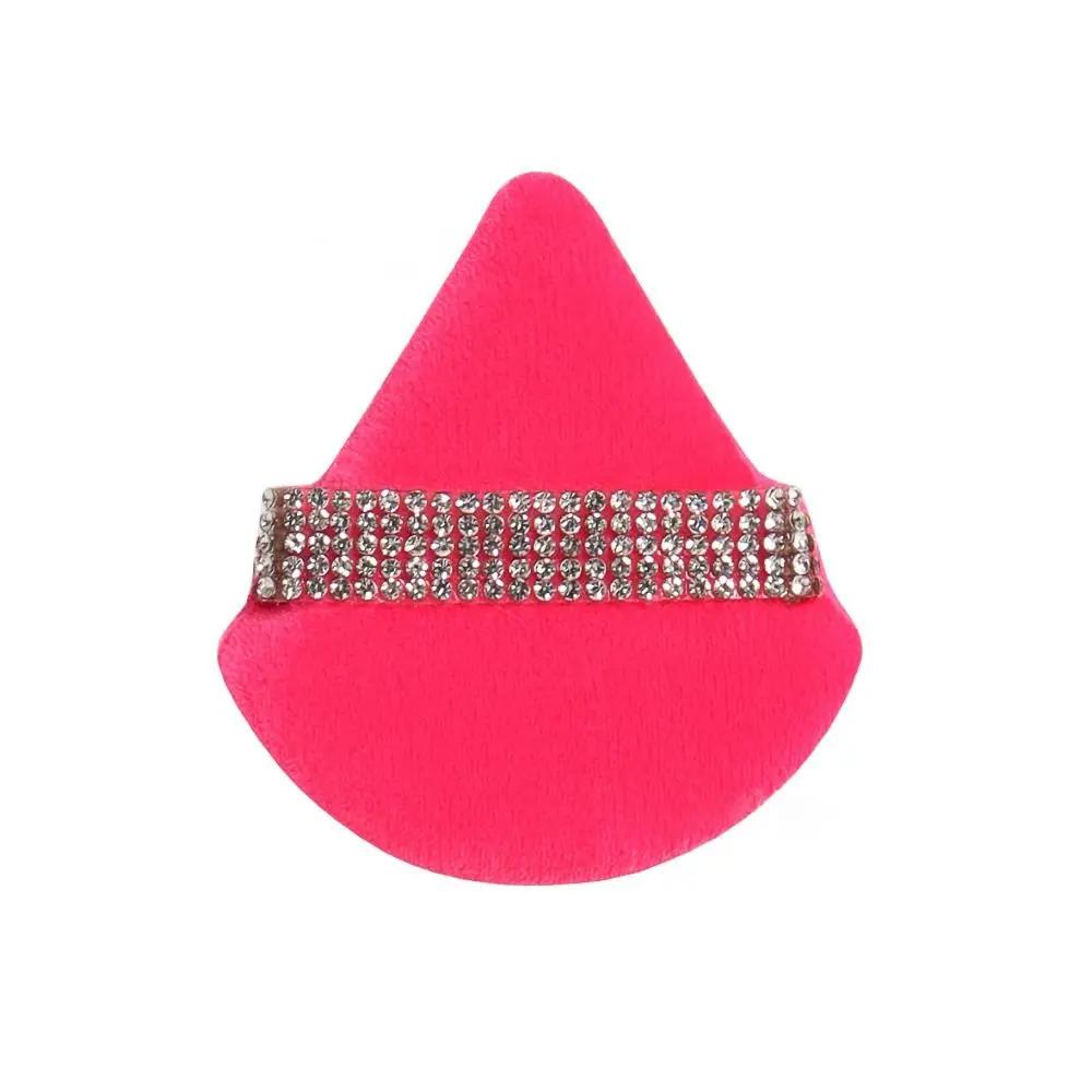 Diamond Triangle Powder Puff Sponge Velvet Diamond Powder Puff Soft Smooth Facial Beauty Face Makeup Tool Makeup Sponge