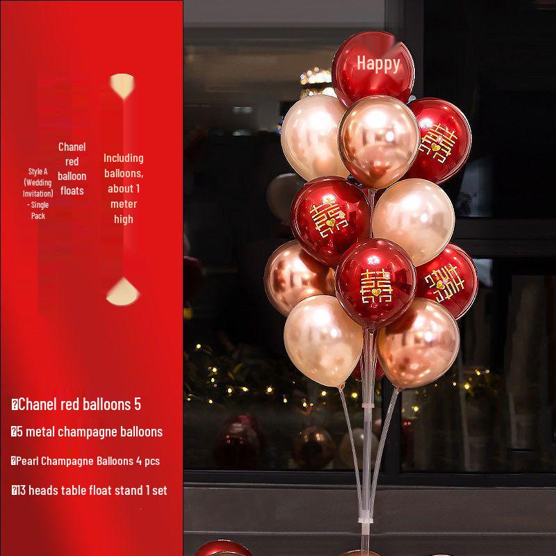 

Romantic Wedding Room Floor and Table Balloon Decorations Set