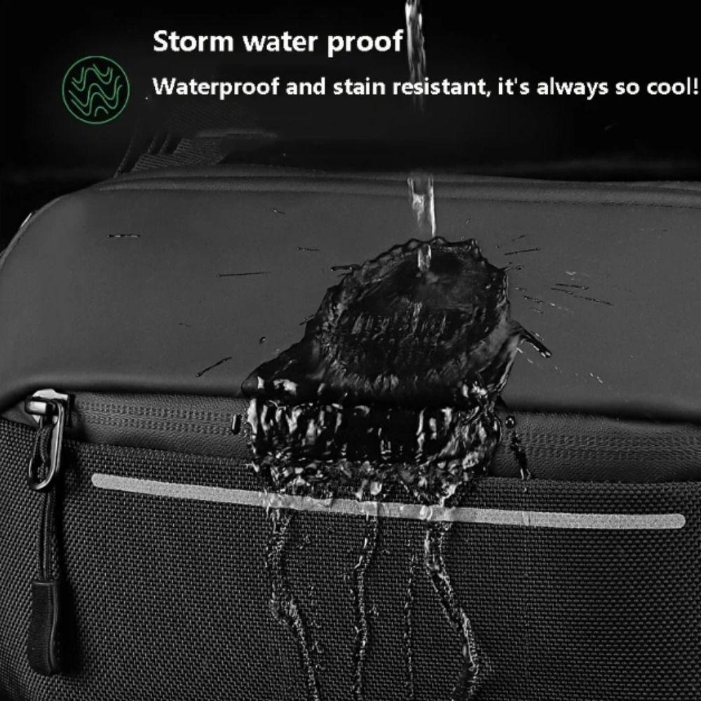 Men's Bag Waterproof Shoulder Bag Multifunction Expandable Messenger Bag Simple Design Fashionable Fanny Pack Sports