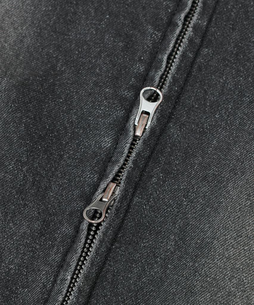 Standarderror 87-Stan117 [Basic] Vintage Washed Racer Denim Jacket Vintage Black