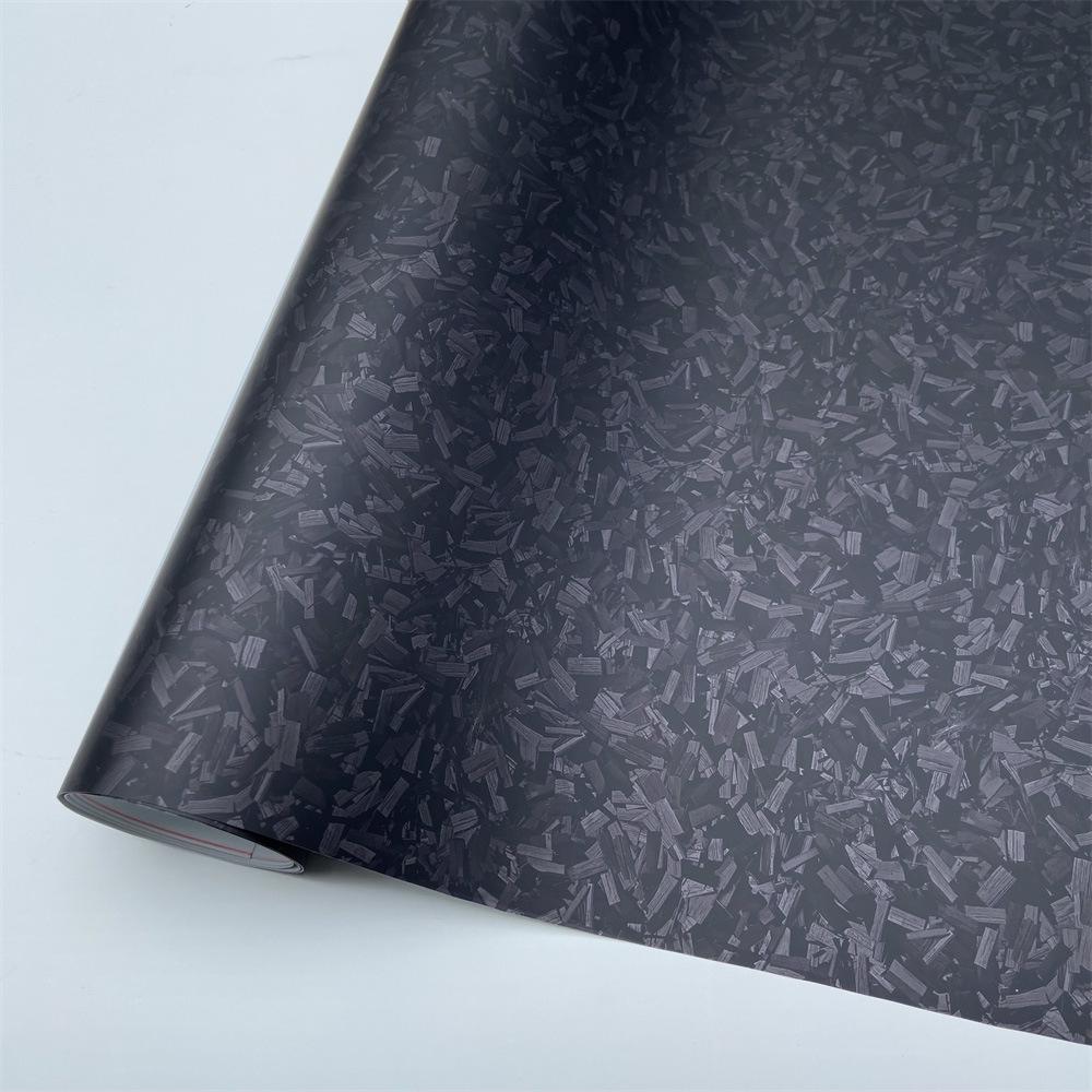 Gloss Black Flower Carbon Fiber Car Wrap Sticker for Interior & Exterior