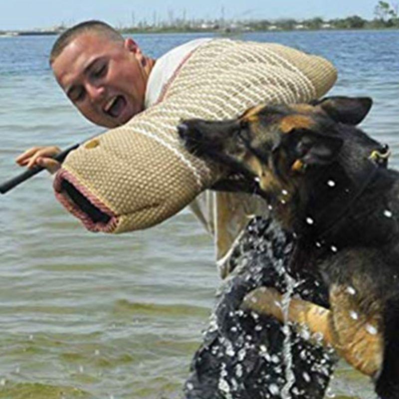 AIEX 1 Pezzo Nero Cani Giocattolo Rimorchiatore Cani Morso Rimorchiatore Cuscino Per Morso Addestramento Del Cani Con 2 Maniglie Per Training Pup Piccoli Cani Di Taglia Media Grande Giocano Interno O