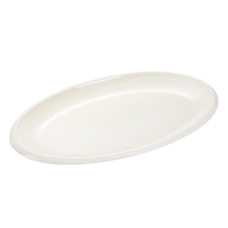 Hui You Da Große ovale Keramik-Fischplatte (14/16/18 Zoll) - Verdickter reinweißer Teller für Hotels und Restaurants